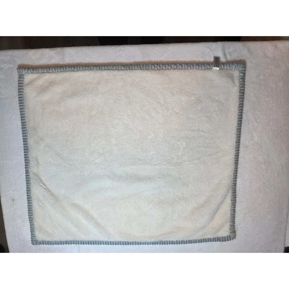 316 Pink Gray Plush Baby Blanket 30x36 Soft Fleece Nursery Security Lovey